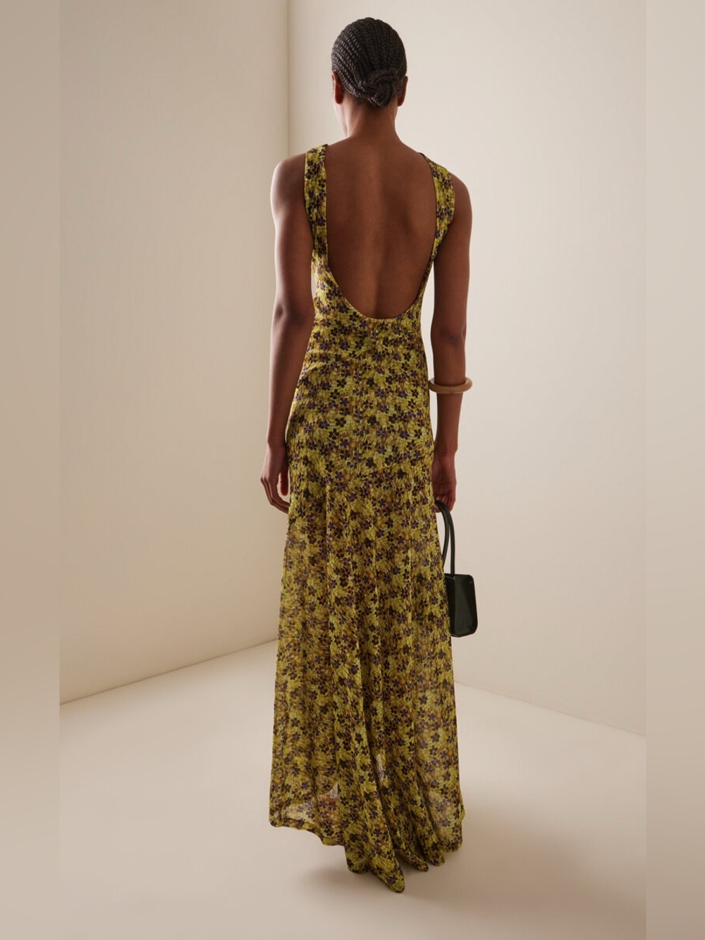 Siedres Fens Floral Mesh Maxi Dress - Picture 2 of 8